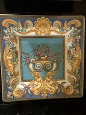 Versace Rosenthal Les Tresons De La Mer Large Square Plate Tray 8.7” - 22cm picture