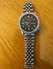 Vintage Seiko Quartz Sports 100 Pepsi Divers 7546-6049 Parts Watch picture