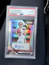 2018 Panini Prizm Baker Mayfield Rookie Auto #RA-BM Browns PSA 8 155584265 picture