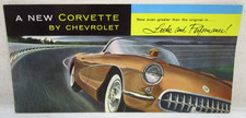 VINTAGE 1956 CHEVROLET CORVETTE DEALER SALES BROCHURE picture