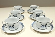 Vintage Disneyland Paris Mickey Minnie Cup Saucer Set 12 Pc Made in Italy picture