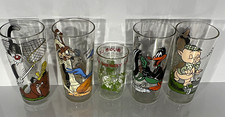 Vintage 1976 Pepsi Looney Tunes Glasses & 1974 Welchs Bugs Bunny Lot of 5 picture