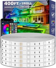 400ft Outdoor IP68 Waterproof LED Strip Lights 2 Rolls Remote Music Sync  *NEW* picture