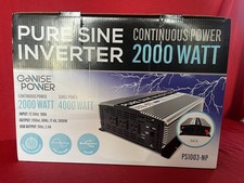 GoWISE Power 2000W Pure Sine Wave Power Inverter 12VDC to 120VAC NIB picture