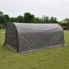 20 x 10ft Carport Heavy Duty Car Tent Garage Canopy Storage Shed Frame & Cover picture