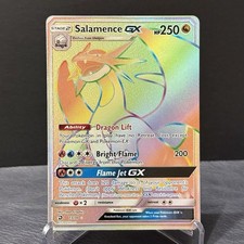 POKEMON TCG Salamence GX Dragon Majesty 73/70 Holo Rainbow  NM picture