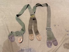 ORIGINAL WWII US ARMY AIRBORNE PARATROOPER M1943 TROUSERS SUSPENDERS picture
