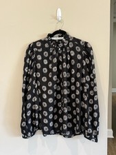 Alix Of Bohemia Annabel Black Daisy Top | Size Large  picture