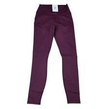 Fabletics Define Powerhold Women’s Size Small Burgundy High Waisted Leggings NWT picture