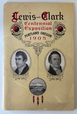 1905 Northern Pacific Railway Lewis and Clark Exposition Foldout Map Guidebook picture
