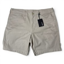 Buck Mason Vintage Canvas 8in Walk Short Mens Actual Sz 34 Oyster Beige NWT picture