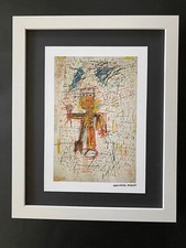 JEAN MICHEL BASQUIAT | SIGNED  PRINT | MOUNTED IN NEW FRAME | READY FOR DISPLAY picture