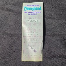 Vintage 1994 Disneyland One Day Passport Ticket Stub Ephemera April 22 1994 picture