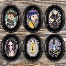 Coraline Movie Framed Art Print Set of 6 By Chris Oz Fulton Signed picture
