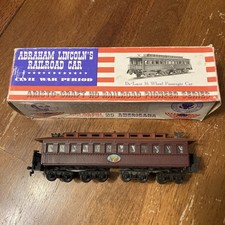 Vintage Aristo-craft HO ABRAHAM LINCOLN'S Railroad Passenger Train Car 16 wheel picture