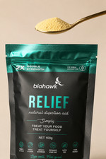 Biohawk Relief 100g Natural Digestive Support Powder Gut Health picture