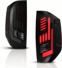 Fit 2014-2021 Toyota Tundra Tail Lights Sequential Signal Rear Lamps LED Smoke picture