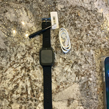 4G GPS Watch 44mm Black Silicone Band WiFi Camera VoLTE iOS Android picture