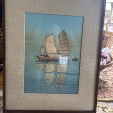 Authentic Large Yoshida Hiroshi Print C 1926 picture