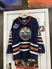 Vintage CCM Edmonton Oilers Shawn Horcoff Jersey #10 2006 Stanley Cup Finals L picture