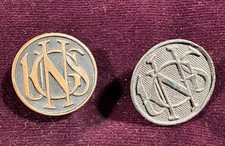 WWI US Enlisted Collar Insignia: USNG; Lot of 2 picture