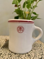 WW2 Sterling China US Army Medical Dept. Coffee Mug Mess Hall Restaurantware picture