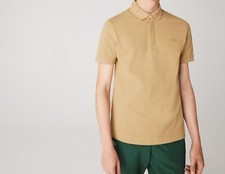 Lacoste Men's Regular Fit Stretch Cotton Paris Polo, Beige, XXL picture