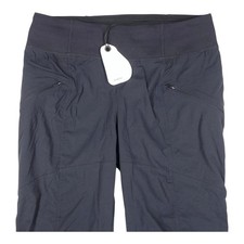 Prana Koen Pant Black Women's MEDIUM Hiking Outdoor Stretch Zip Pockets NEW $95  picture