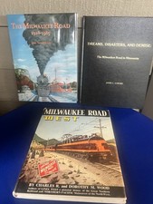 3 Vintage Milwaukee Road Railway Railroad Minnesota Hardcover History Books Nice picture