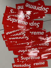 100 Supreme Box Logo Sticker Lot (Multiple) Red/White Stickers/Decals picture