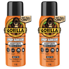 Gorilla Clear Spray Adhesive 11 oz Cans, 2-Pack, New picture