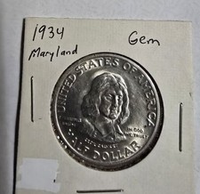 1934 Maryland Tercentenary Commemorative Half Dollar Silver picture