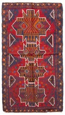 Traditional Vintage Hand-Knotted Area Rug 3'4