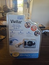 Y2K Vivitar Mini Digital Camera 3-in-1 Pink Keychain 2007 USB AAA New Sealed picture