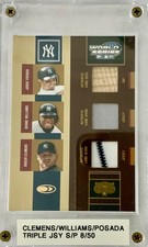 2004 Donruss  Triple Threads World Series  Clemens/Williams/Posada TT-5 # 8/50 picture