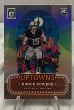 Panini Donruss Optic 2024 Uptowns Brock Bowers RC Prizm #8 - Raiders picture