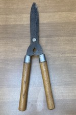 Vintage No. 8-C Hedge / Garden SHEARS 8” Blade with Wooden Handle picture