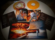 MEGADETH - SELF-TITLED - RARE -ORANGE RED - MAGMA LIQUID FILLED 2xLP Brand New - picture