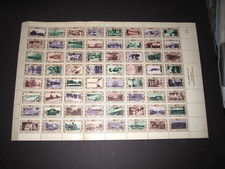vTg 1948 California Centennial City & People cpl Sheet OG 64 diff poster stamps picture