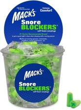 Mack's Tub of Snore Blockers Soft Foam Earplugs 100 Pairs picture