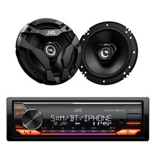 JVC CS-DF620 Speakers + JVC KD-X380BTS Receiver Bundle - 2 Pcs Each, 300W Power picture