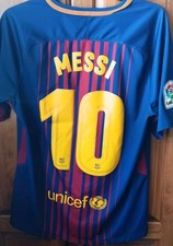 2017-2018 Lionel Messi Nike Authentic FC Barcelona Jersey Shirt Size Medium picture