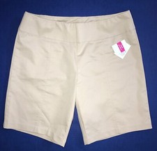 FRESH PRODUCE Small Washed Khaki BEIGE SOPHIA Stretch Shorts $65 NWT New S  picture