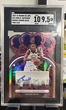 2022-23 PANINI CROWN ROYALE BENNEDICT MATHURIN ROOKIE AUTO 3/49 SGC 9.5 AUTO 10 picture