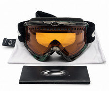 Oakley O Frame Snow Goggles Green Camo Persimmon Lens Vintage 02-444 Box picture