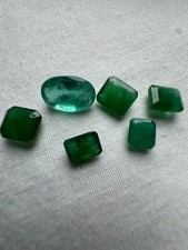 Natural Emeralds 5.20CT Zambian Emerald Lot Vivid Green Emeralds 5.2CT Gem Lot picture