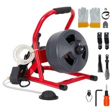 Electric Drain Cleaner Machine 50FT Sewer Snake Feed Pipe Unclogger Tool picture