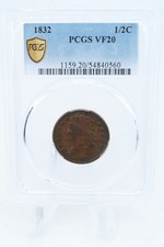 1832-P PCGS VF20BN Classic Head Half Cent Business Strike picture