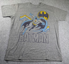 Vintage Batman Shirt Mens Small Gray Graphic Deadstock DC Comics Junk Food USA picture