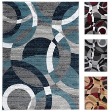 Rugshop Area Rug Modern Circles Rugs for Living Room Bedroom Rugs Kitchen Rugs picture